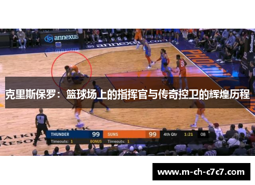 克里斯保罗：篮球场上的指挥官与传奇控卫的辉煌历程